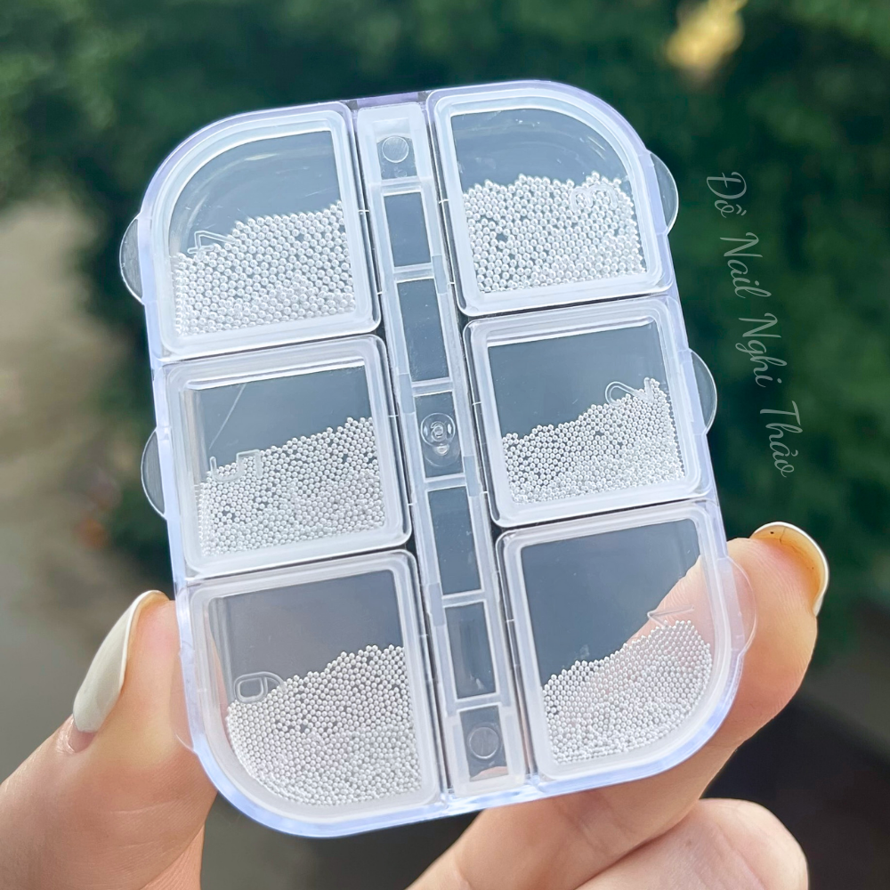 Khay bi nail mini 6 ô mix size