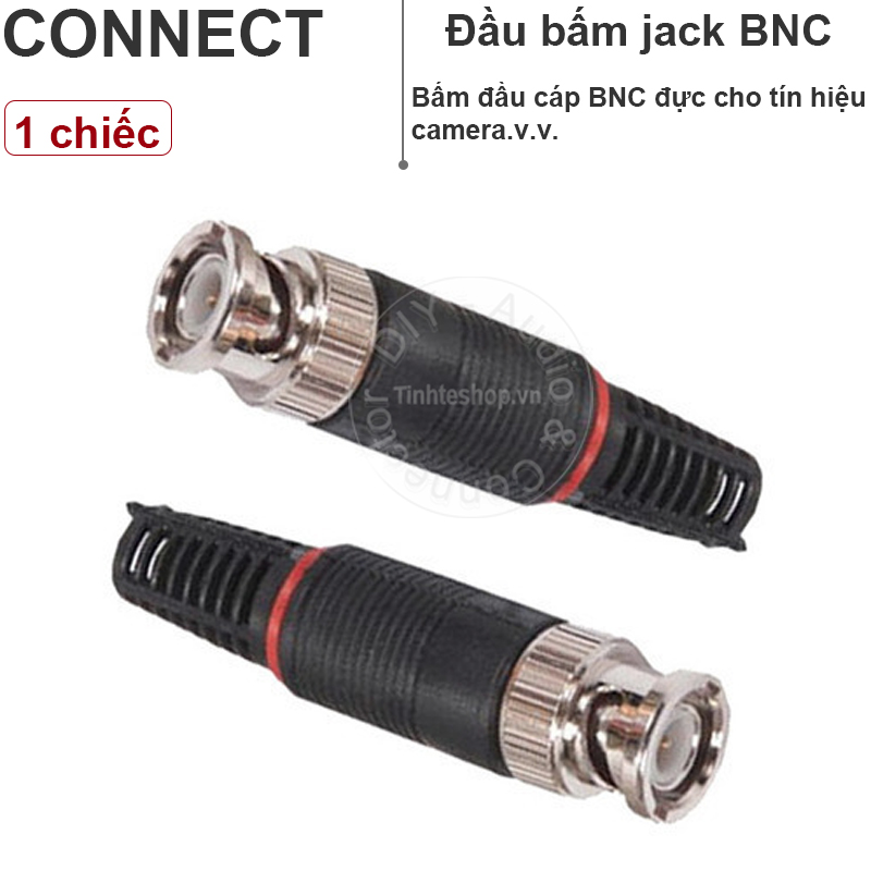 BNC Q9 male connector for CCTV ABS OD6mm (1PCS)