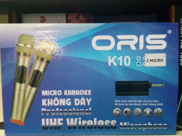 BỘ MICRO KHÔNG DÂY CHO LOA KÉO ORIS K10 2 MICRO