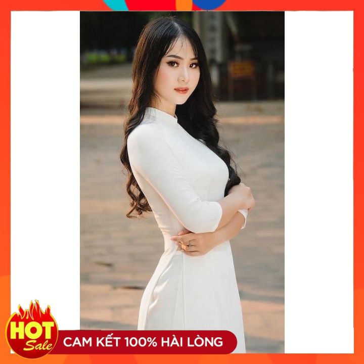 Áo dài học sinh thướt tha mềm mại fom chuẩn tôn dáng