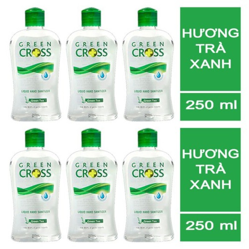 Dung Dịch Rửa Tay GREEN CROSS Hương Trà Xanh 250ml
