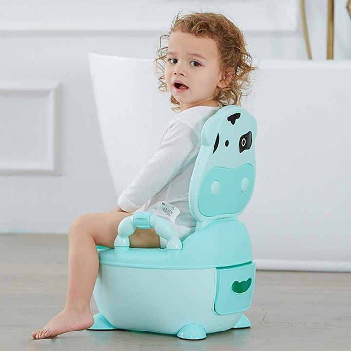 Bô vệ sinh hokri cho bé có tựa lưng cao cấp - bô ghế vệ sinh trẻ em chống trơn trượt tốt - có nắp đậy tiện lợi - dễ dàng vệ sinh