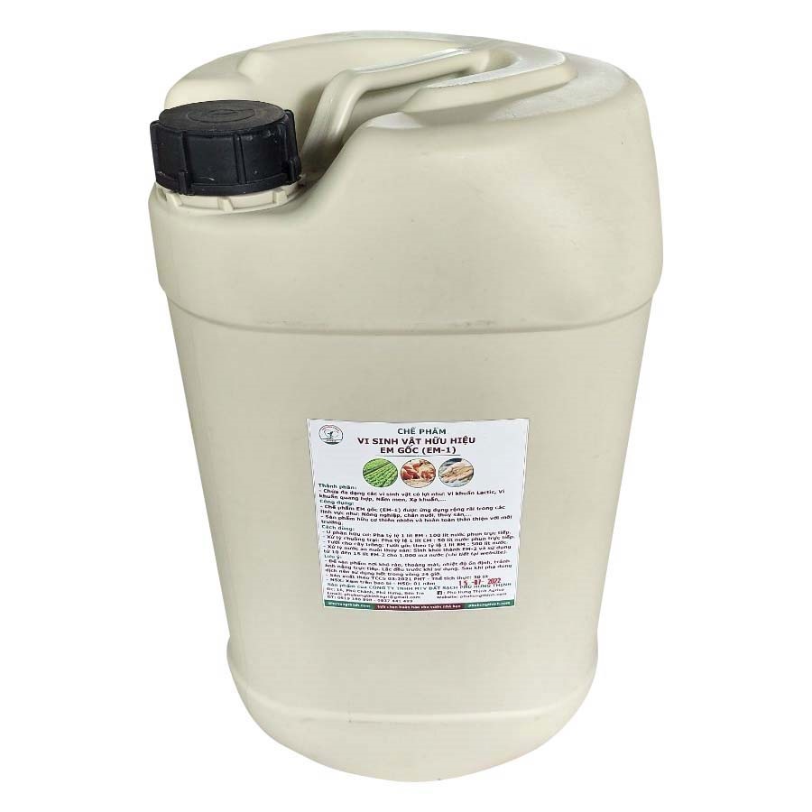 Chế phẩm EM gốc (Can 30 lít), EM-1 mật độ vi sinh cao
