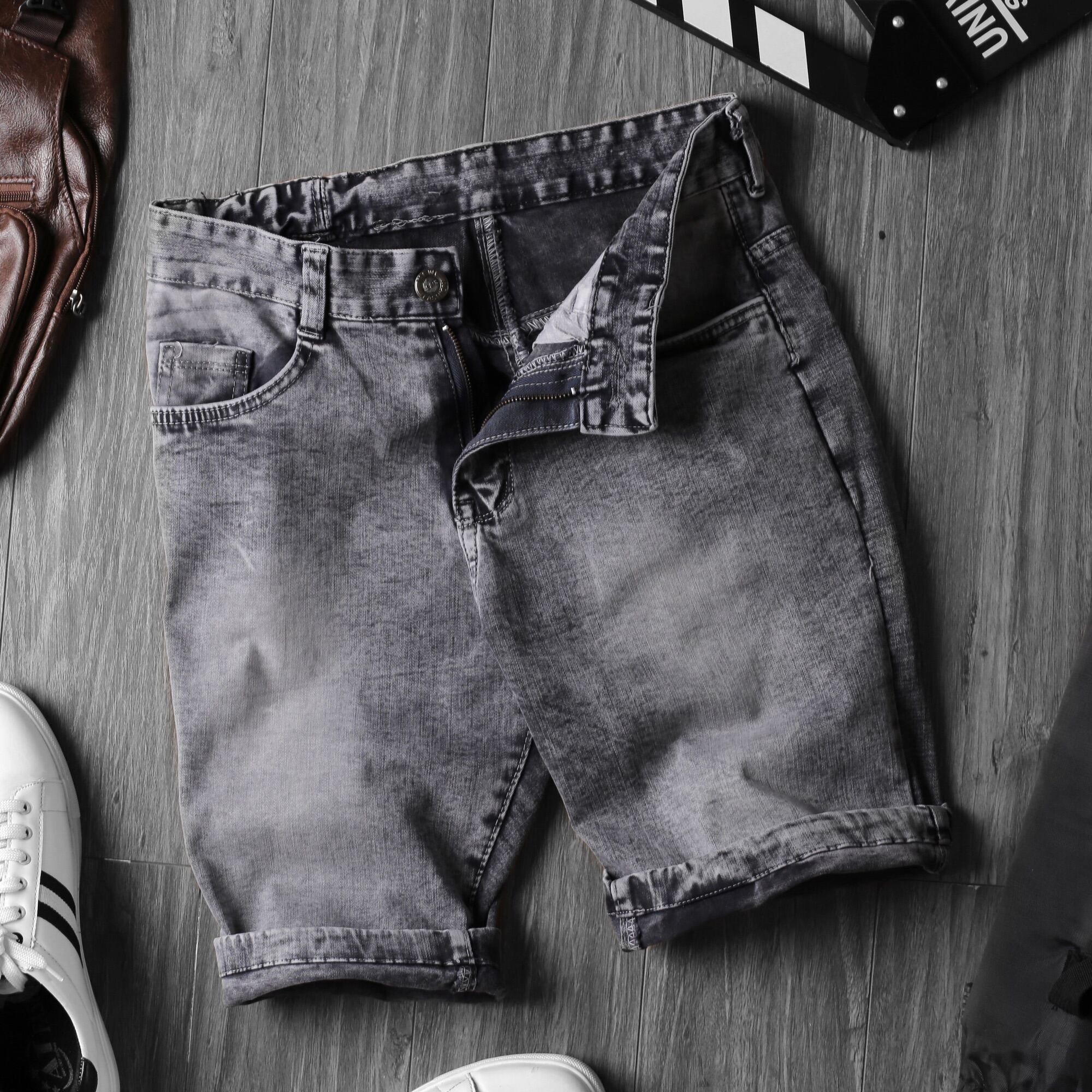 [HCM]Quần short jean nam vải giản cao cấp HT 90