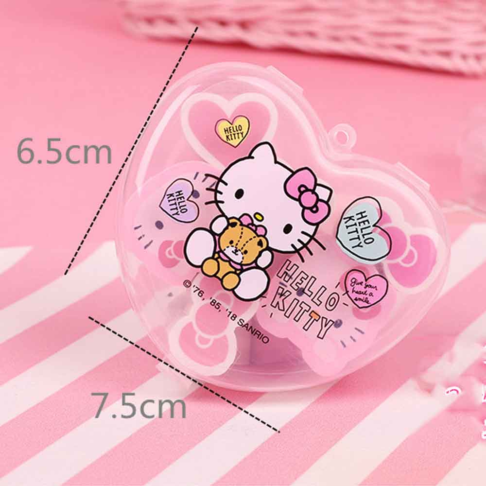 GÔM TẨY HỘP TRÁI TIM (HELLO KITTY/ PRINCESS/ ELSA) - GABBY STORE