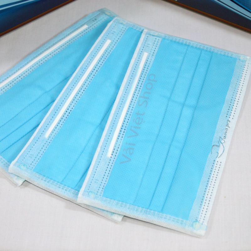 Bộ 50 Cái Khấu Trang Y Tế Kháng Khuẩn Famapro (Xanh, Không Hộp)