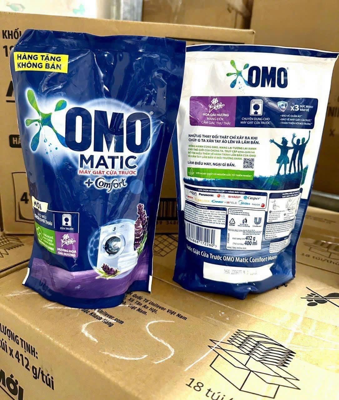 Combo 2 Nước Giặt OMO Matic Cửa Trước 412g