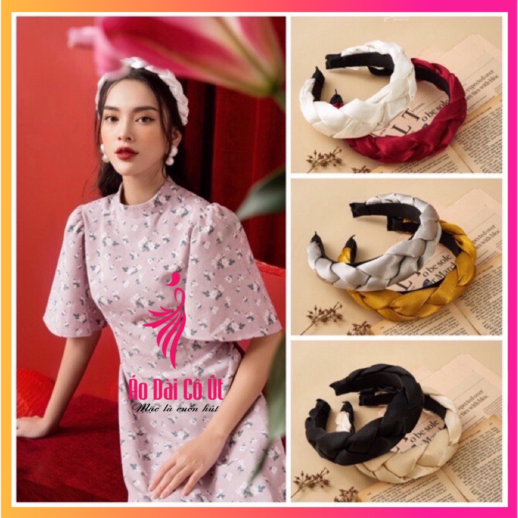 Băng đô cài tóc vải lụa