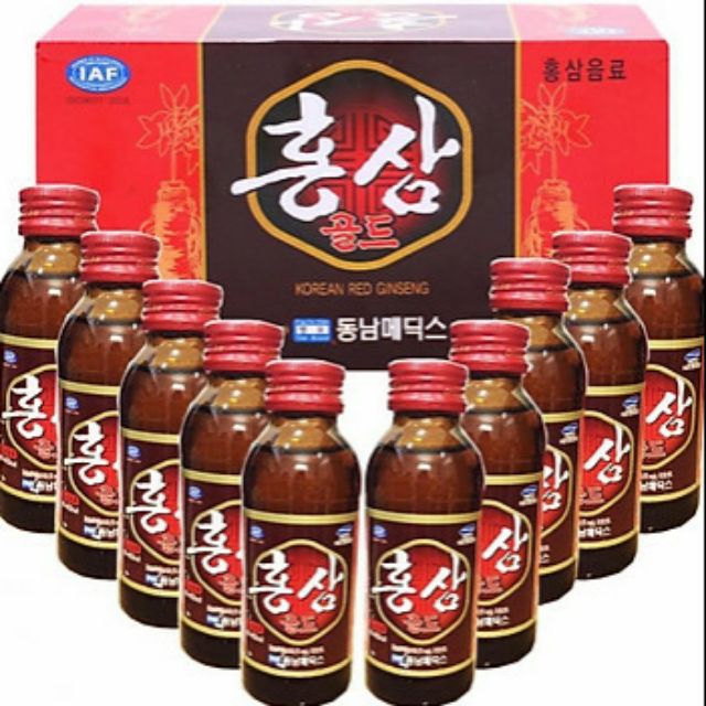 COMBO 10 CHAI NƯỚC HỒNG SÂM HÀN QUỐC 6 NĂM TUỔI