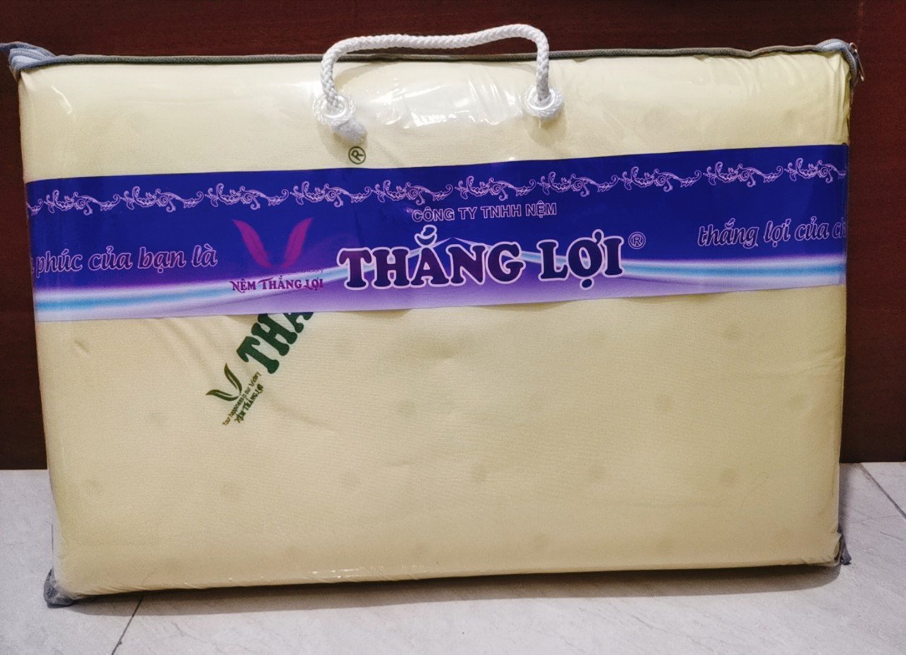1 GỐI NẰM CAO SU NON THẮNG LỢI 40x60cm