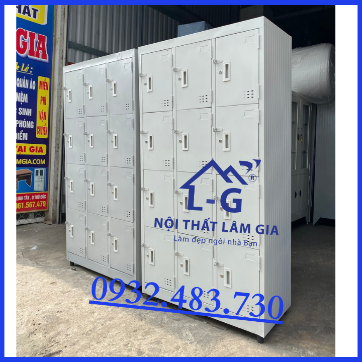Tủ sắt hồ sơ locker 12 cửa sơn tĩnh điện _giao hàng miễn phí tận nơi trong ngày