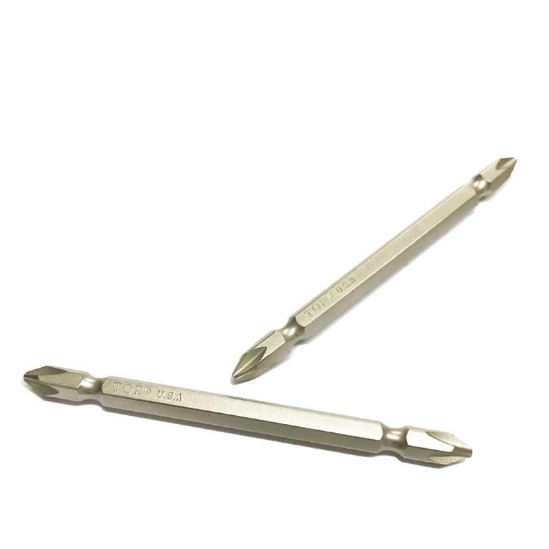 MŨI VÍT 2 ĐẦU BAKE TRẮNG DÀI STANDARD PH2 X 200MM ( 1 VĨ / 10 CÂY )