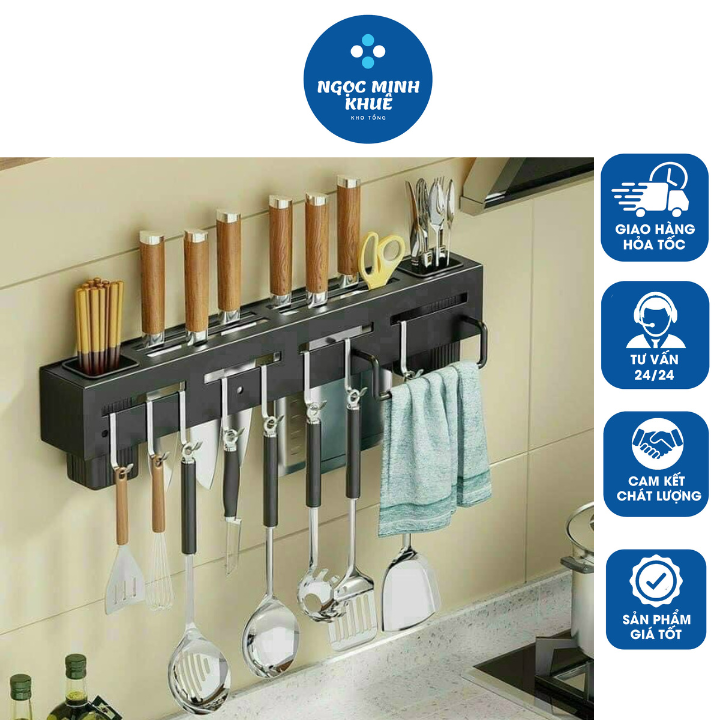 Giá cắm dao, treo đồ nhà bếp, kệ treo dụng cụ nhà bếp đa năng