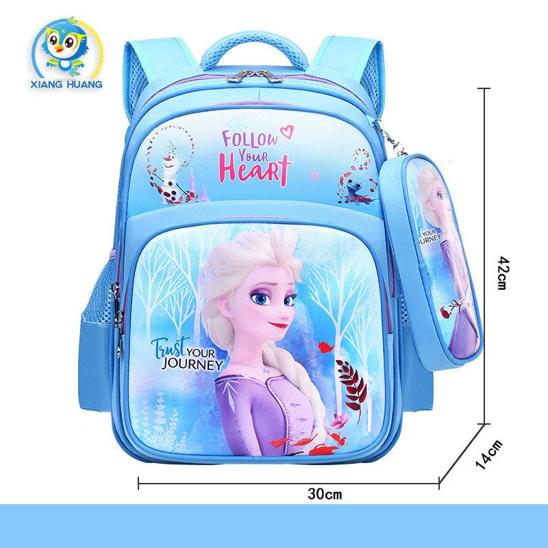 [XẢ KHO- Được Chọn mẫu ] Balo nhiều ngăn TẶNG KÈM túi đựng bút cùng mẫu cho bé gái họa tiết công chúa tuyết Elsa và Sofia, cặp sách học sinh đi học cho trẻ tiểu học từ lớp 2 đến lớp 7