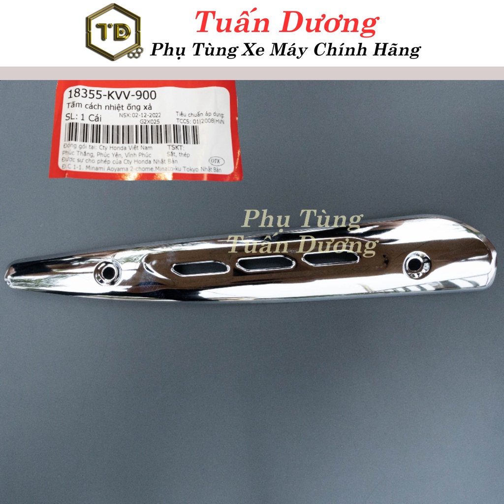 Tấm chắn nhiệt ống pô xe chính hãng dream việt - ốp chống nóng ống xả supper dream