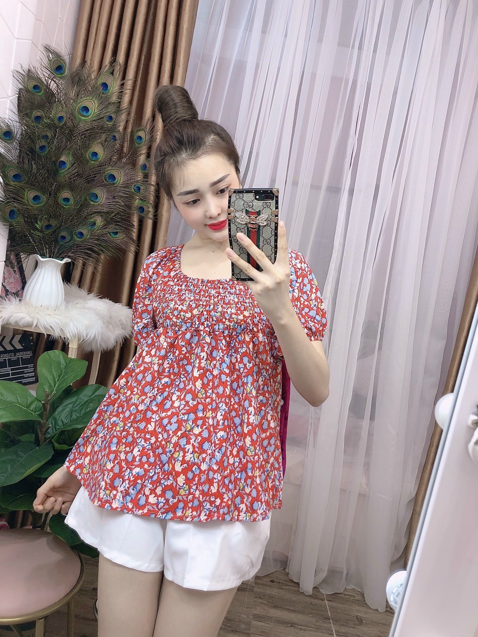 Sét bộ hoa quần đùi-HC#setbonu