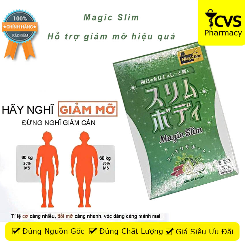 [HCM]Viên Uống Hỗ Trợ Giảm Cân Magic Slim Nhật Bản - Hộp 30 viên