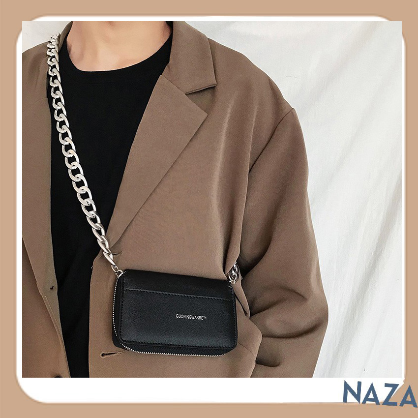 Túi đeo chéo nữ mini dây xích to phong cách Hàn Quốc - NAZA BAG