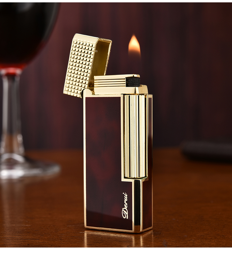 (Genuine) Derui 3020 monolithic red torch lighter (with box) feng shui luxury gas lighter