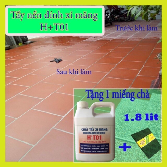 Chất tẩy xi măng can 1,8 lít