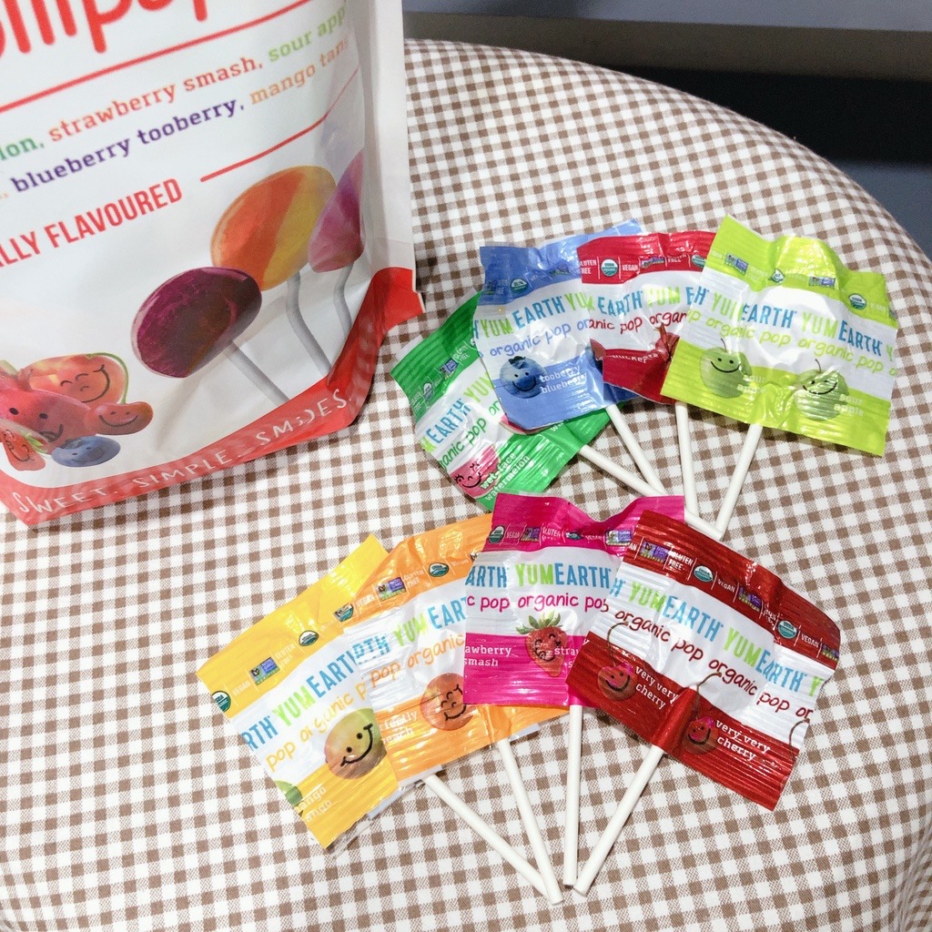 Kẹo Mút Hữu Cơ Cho Bé Yumearth Organic Pops (1 Cây)