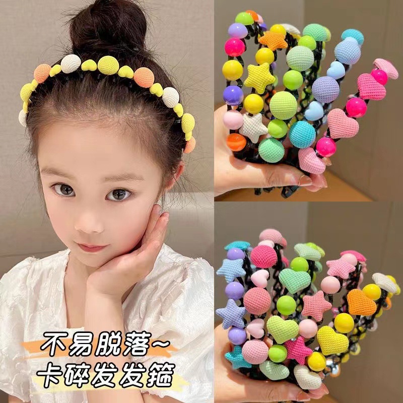 Băng đô, bờm tóc trái tim cho bé, cài tóc hình trái tim dễ thương cho bé
