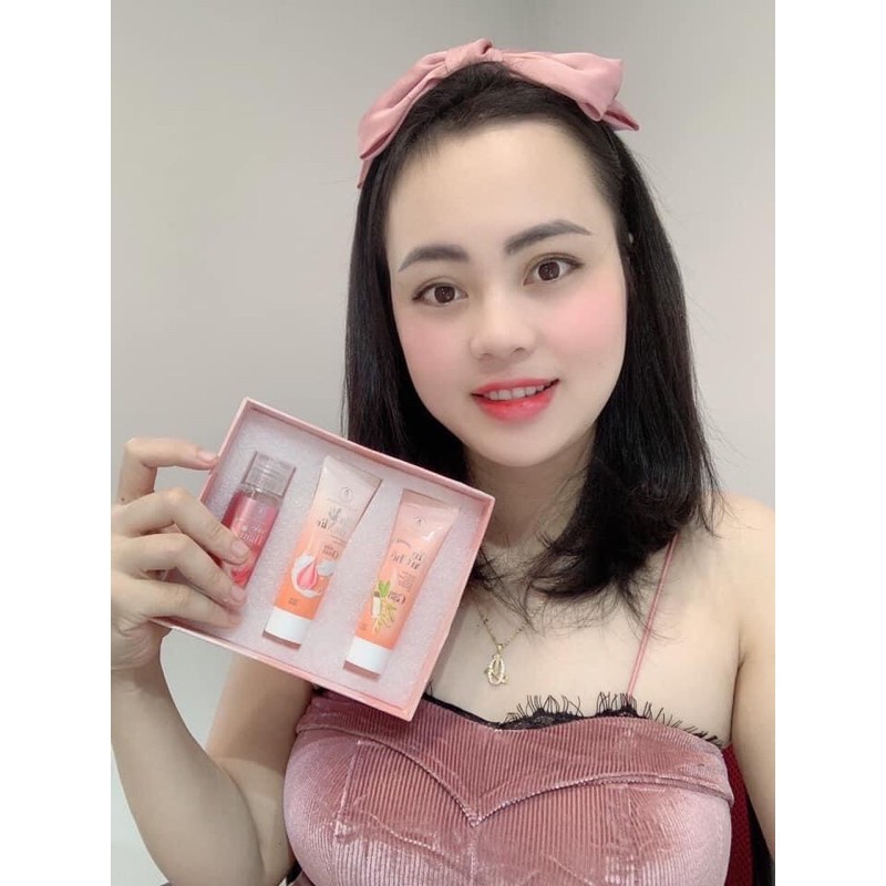 Bộ chăm sóc da 102 Olic 3 món ( nước thần. tẩy da chết. sữa rửa mặt)