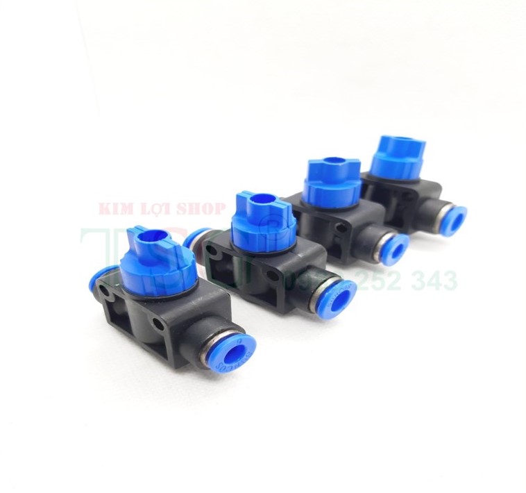 Van khóa 2 đầu ống dạng van bi Mode: HVFF ống ( 4mm, 6mm, 8,mm, 10mm, 12mm) ( hiệu: SUNCOS)