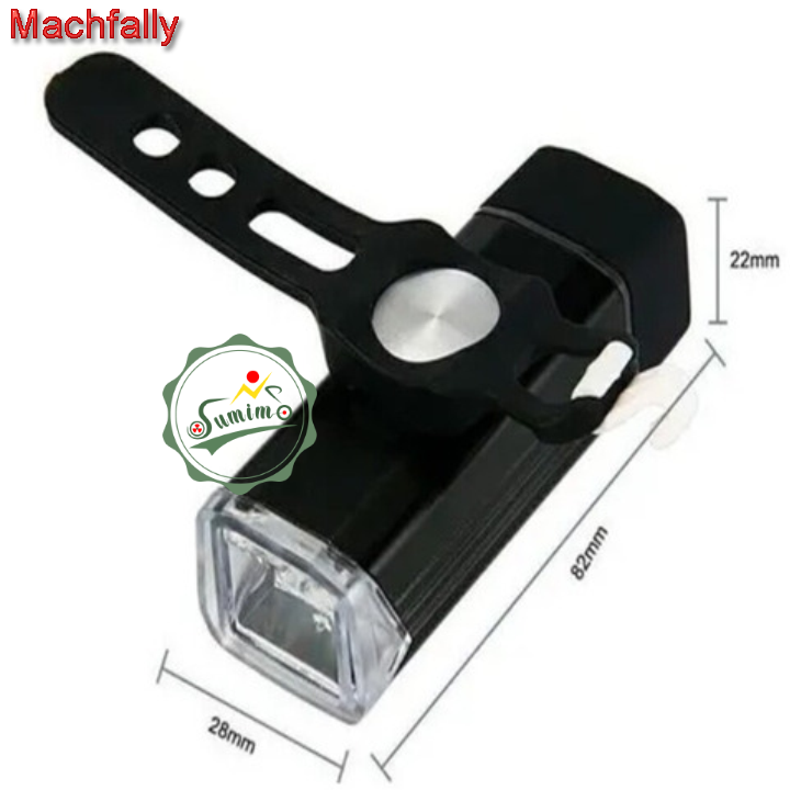 Đèn pha MACHFALLY D12 sạc bằng USB - Chính hãng
