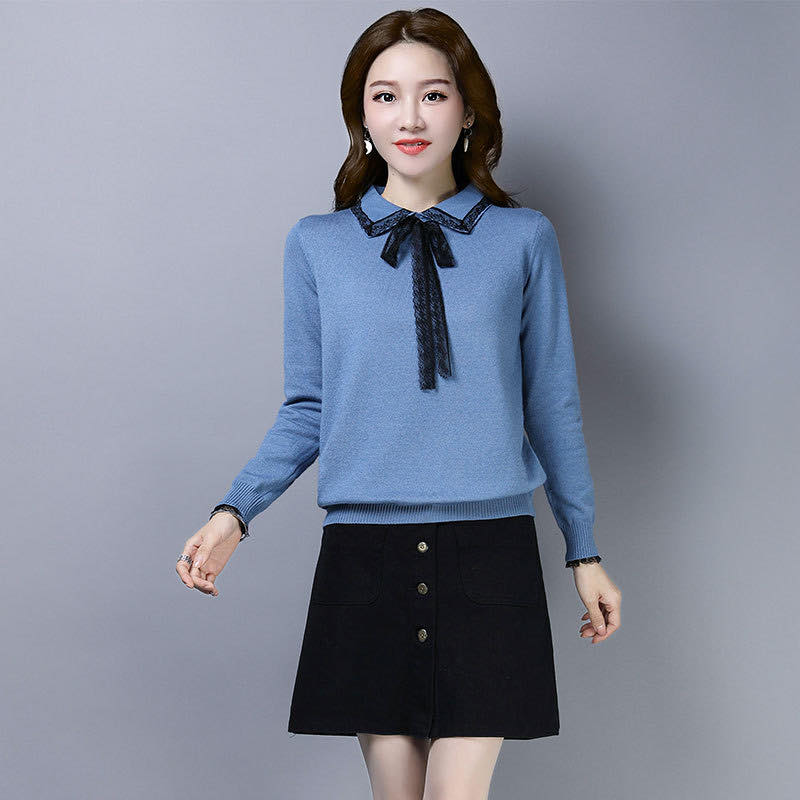 Áo len nữ cột nơ xinh xắn hàng chính hãng Mimostore A337,sang trọng chất liệu len dệt kim mát không bai không xù ,kiểu dáng trẻ trung dễ phối đồ nhiều màu sắc