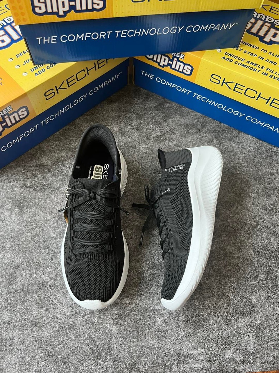 Skecher-ins slip-ins shoes: Ultra Flex 3.0-smooth step women's shoes healthy lace up casual shoes-pb223, D424
