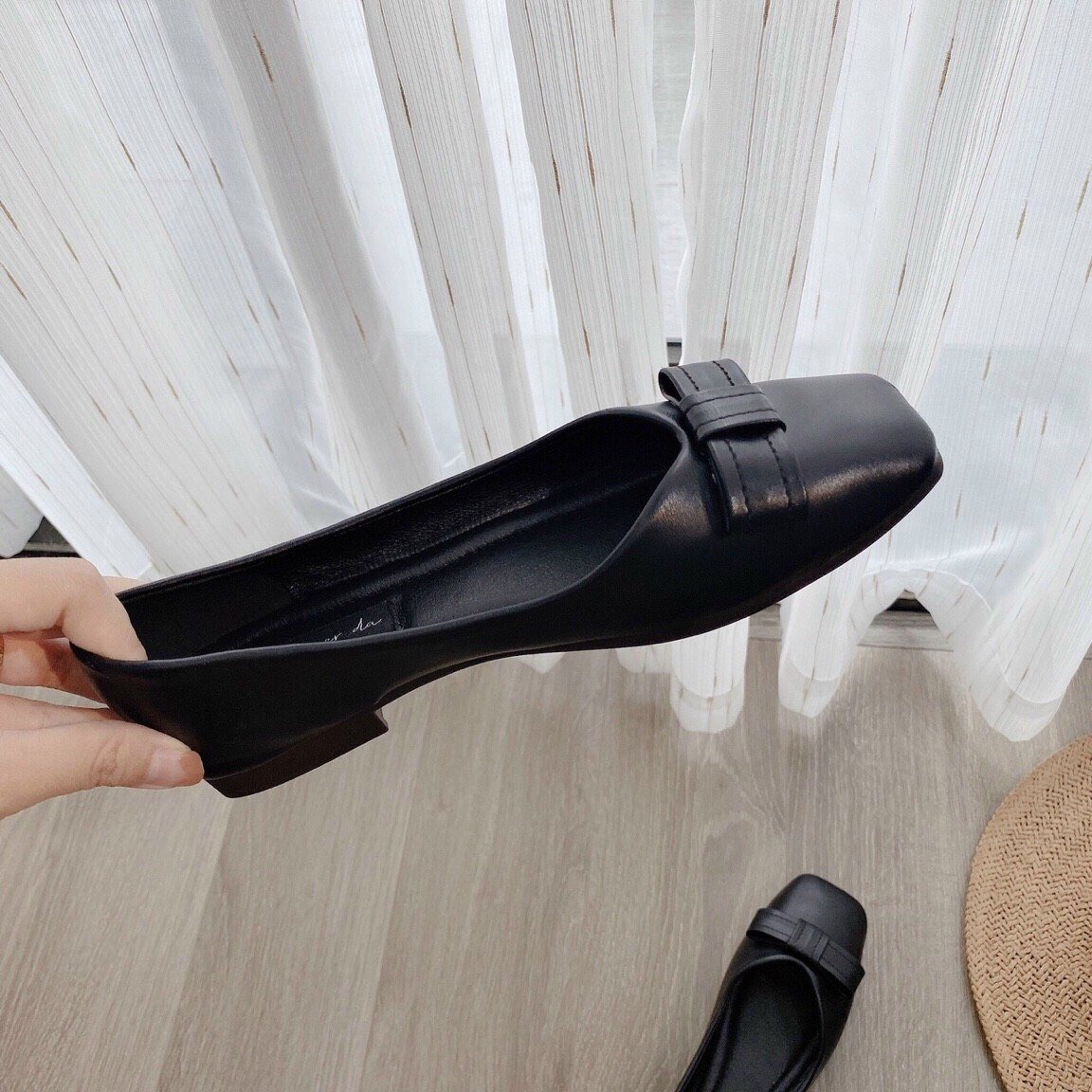 ( Rẻ vô địch) Giày búp bê dạ nơ nhỏ