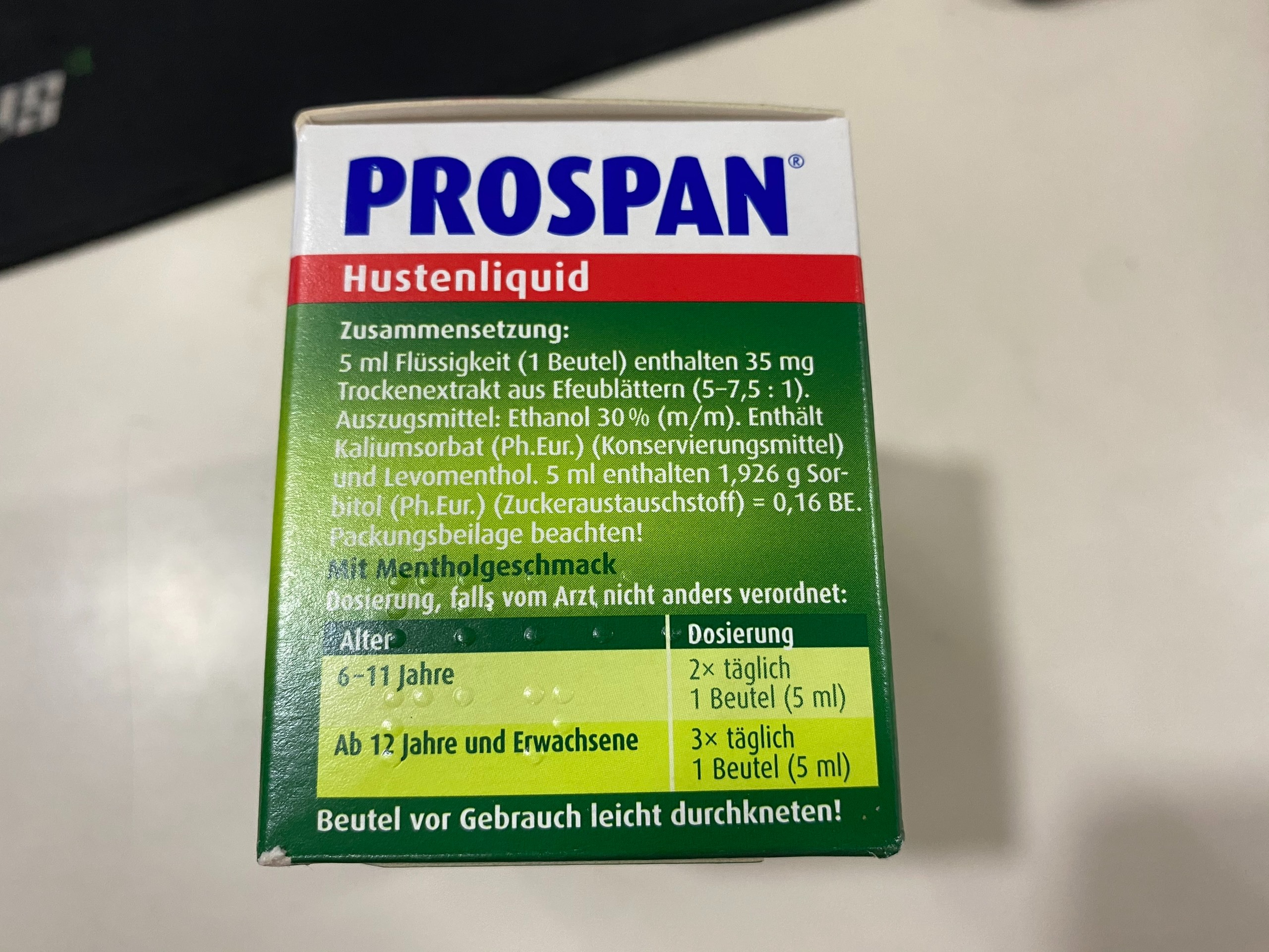 Siro ho Prospan Đức dạng gói ( 21 gói)