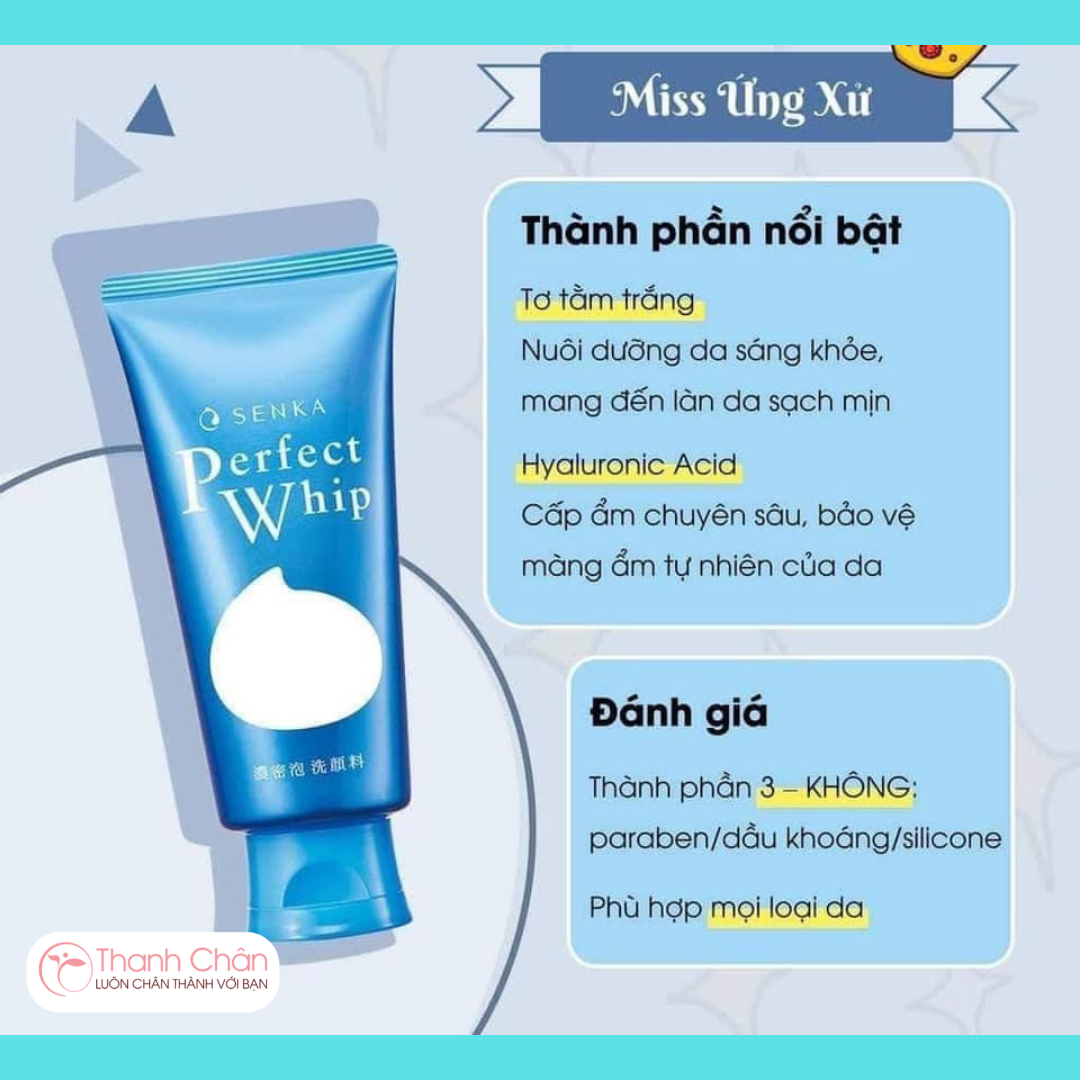 Sửa rửa mặt tạo bọt Senka Perfect Whip 120g