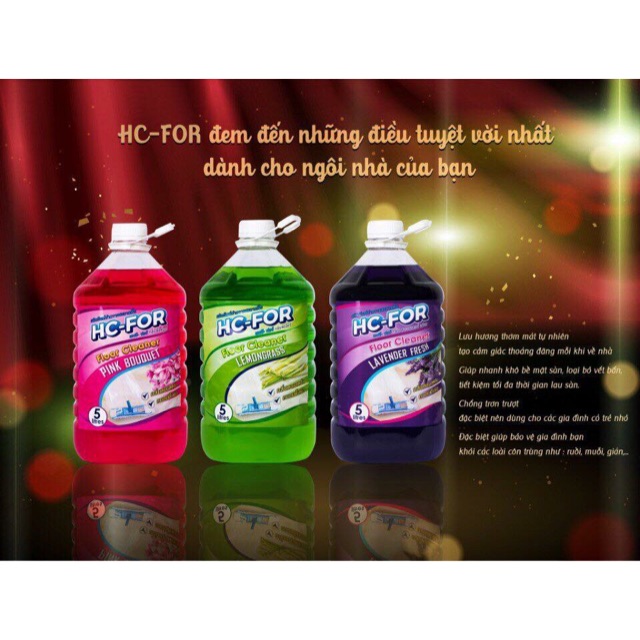 Nước lau sàn hc for 5000ml - thái lan