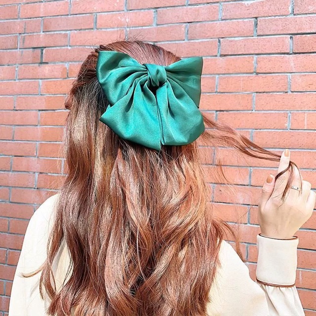 Kẹp Tóc Nơ - Bản To - Nữ Tính