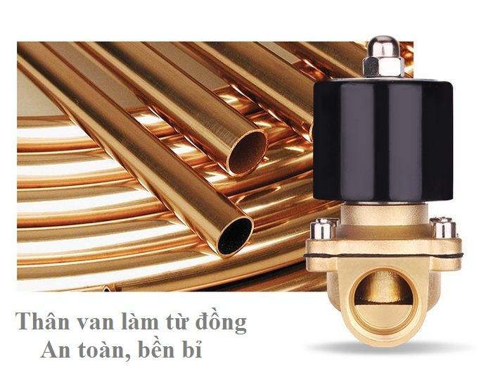 Van nước tự động điều khiển bằng điện, van điện từ phi 27 220V LOẠI TỐT (Thường đóng), công tắc dòng chảy, bộ tưới cây tự động,van thoát nước