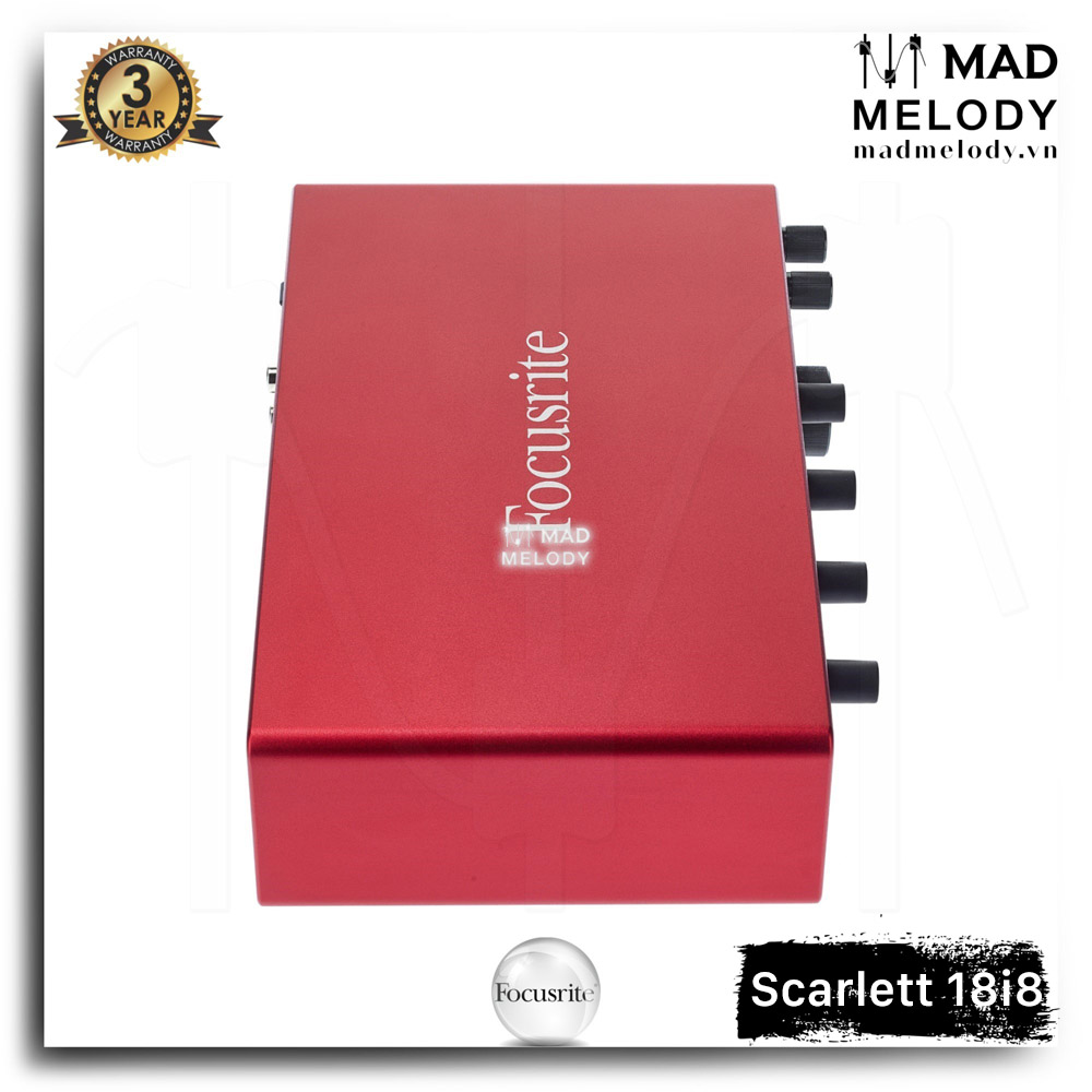 Focusrite Scarlett 18i8 USB Audio Interface (3rd Gen) [soundcard thu âm/kiểm âm chất lượng cao 18i8 Gen 3 thế hệ 3 NEW]