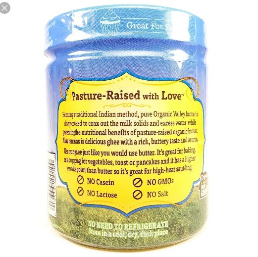 Bơ Ghee hữu cơ Organic Valley 368g