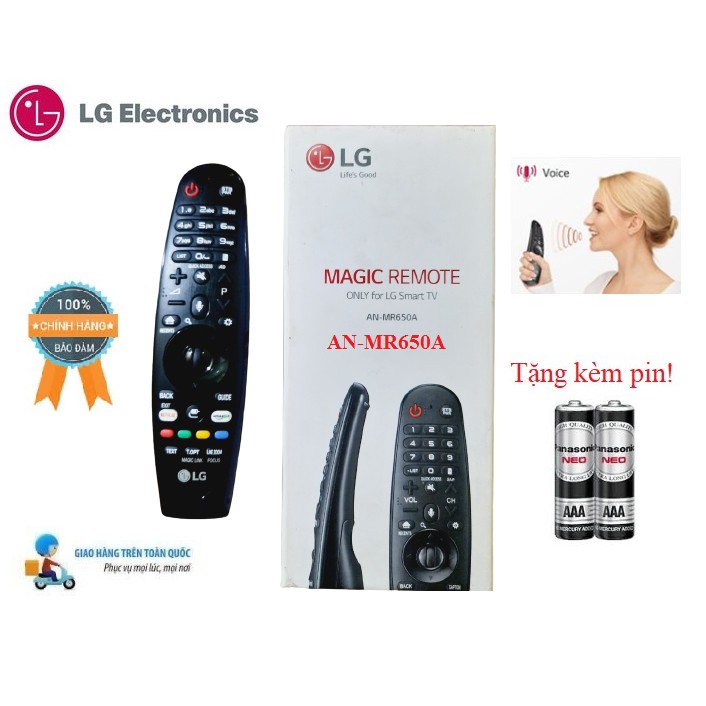Remote điều khiển tivi lg giọng nói 2017 mr650a các dòng tivi lg 2017- hàng mới chính hãng full lg tặng pin!!!
