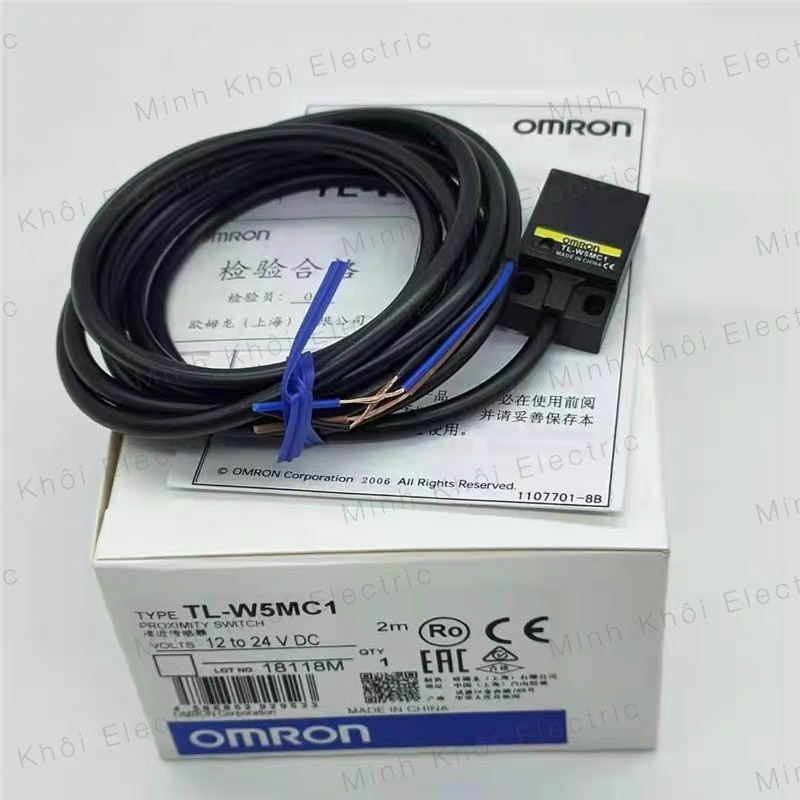 Cảm biến tiệm cận TL-W5MC1, cảm biến từ vuông omron TLW5MC1,cảm biến omron,cảm biến kim loại tiệm cận, cảm biến quang