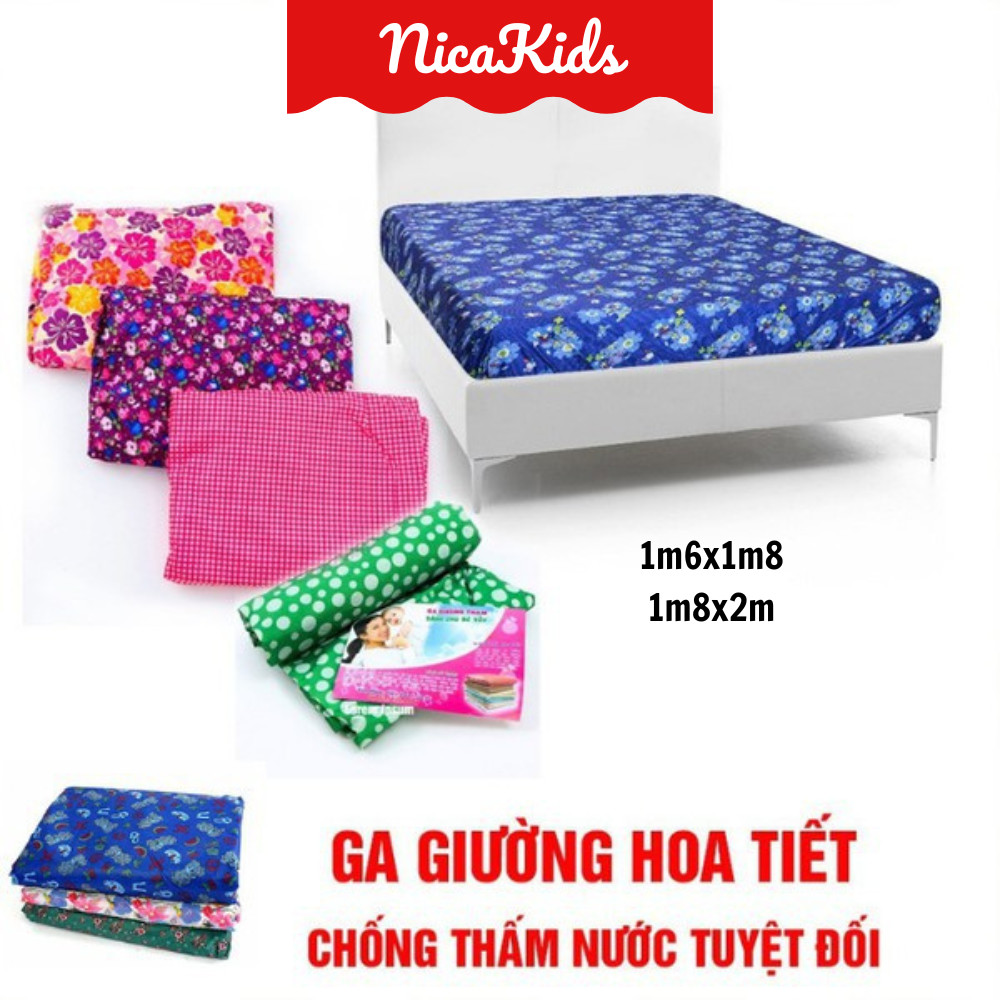Ga chống thấm họa tiết trải giường