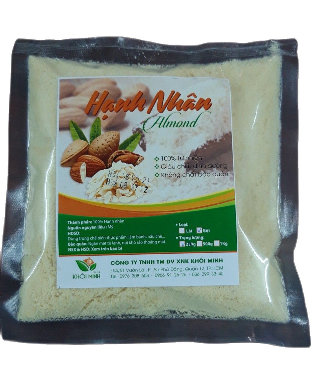 HẠNH NHÂN BỘT GÓI 1KG