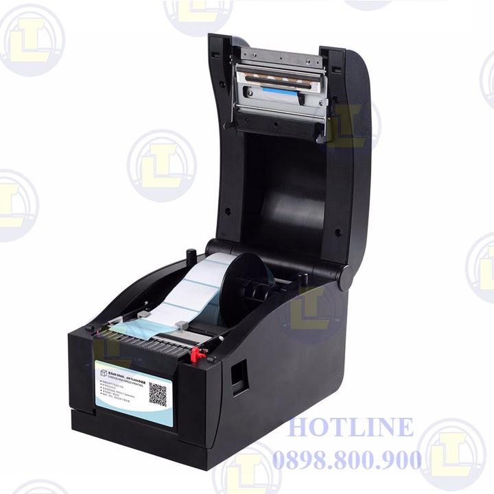 Máy in tem nhiệt trực tiếp XPrinter XP-350B khổ 80mm