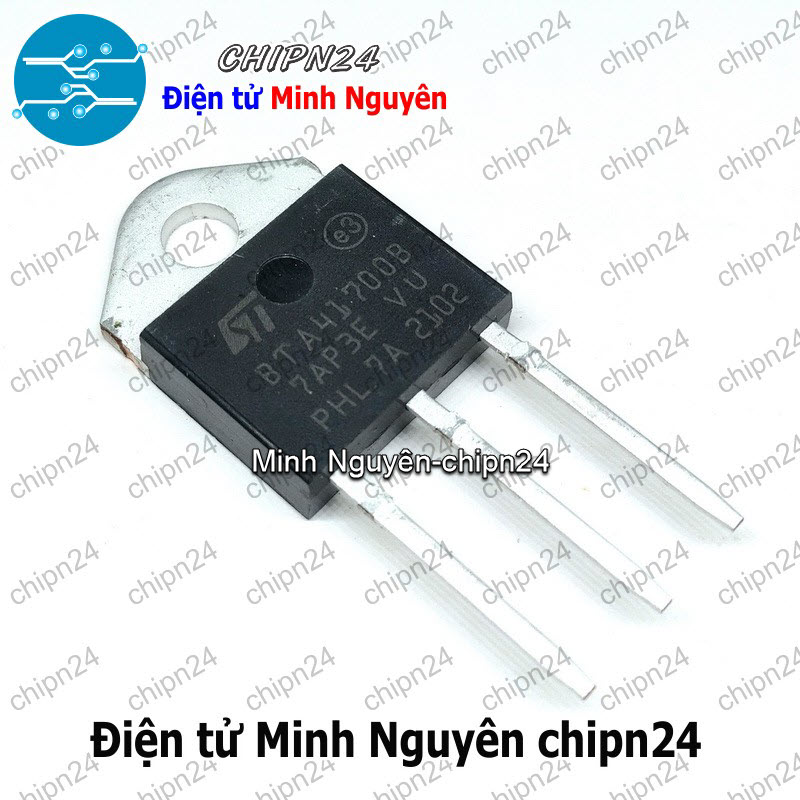 [1 con] (KT2) Triac BTA41-700B TO-3P 40A 700V (BTA 41 700B) - HH005784