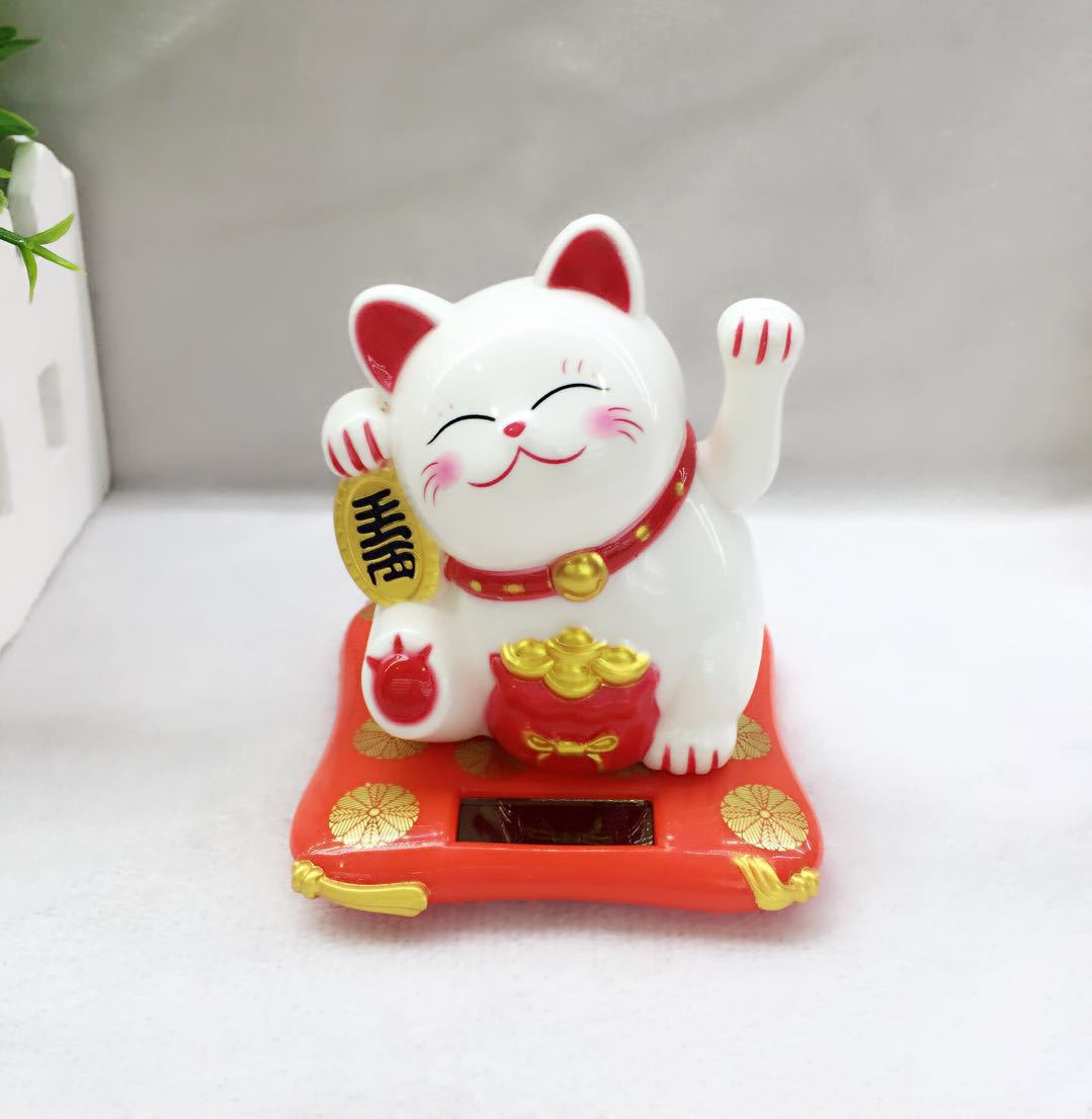 Tượng Mèo Thần Tài Vẫy Tay Mini Trang Trí Ô Tô Nhà Cửa Bàn Làm Việc