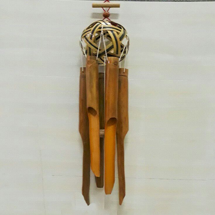 Chuông gió tre trúc hình cầu tròn