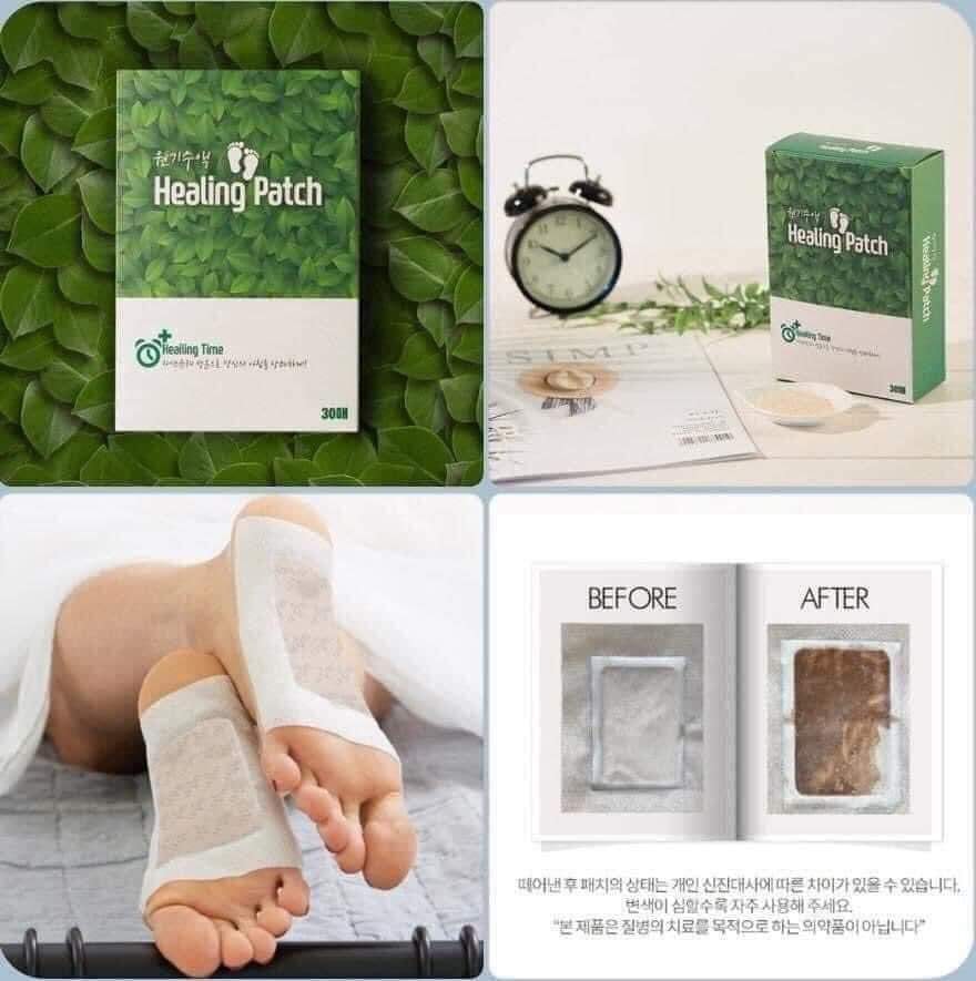 MIẾNG DÁN THẢI ĐỘC CHÂN HEALING PATCH HÀN QUỐC 30 MIẾNG