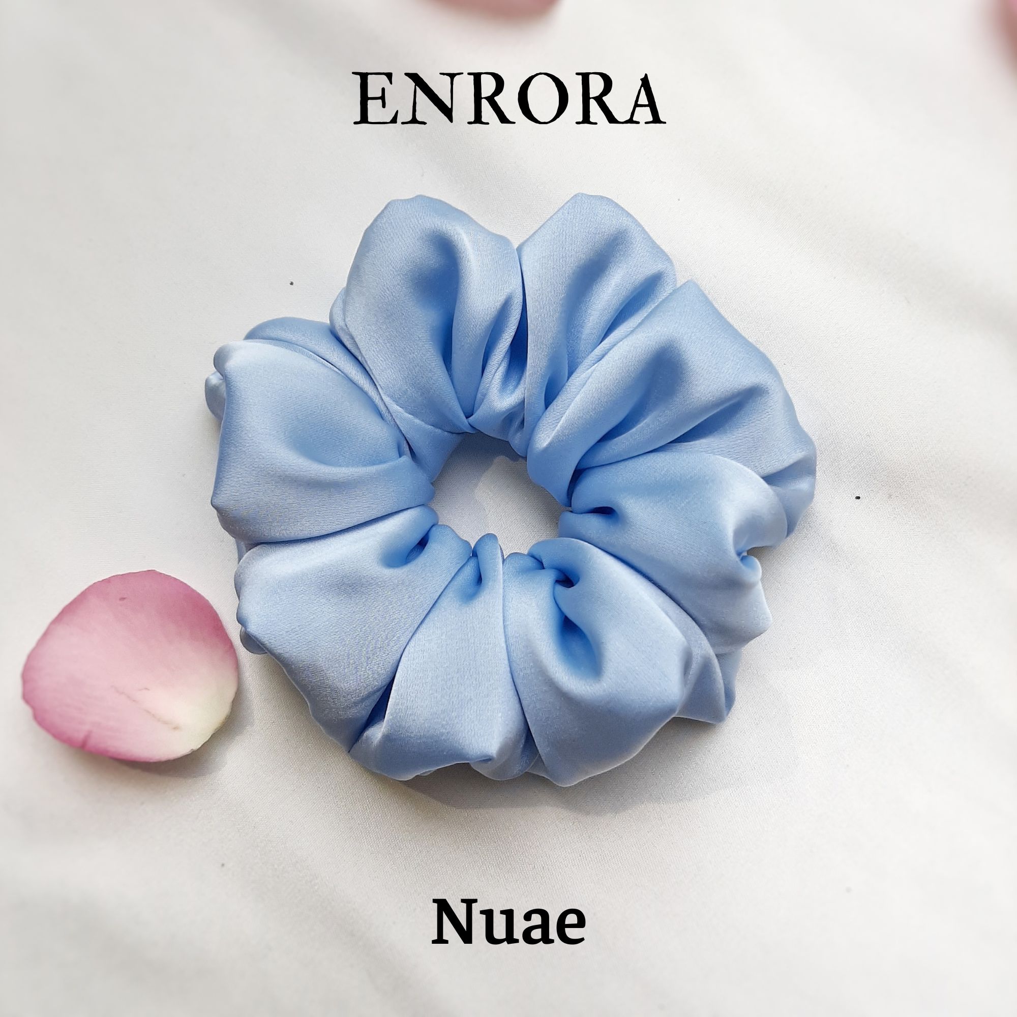 Scrunchies Cột Tóc Vải Lụa ENRORA nhiều màu sắc [100% Handmade]