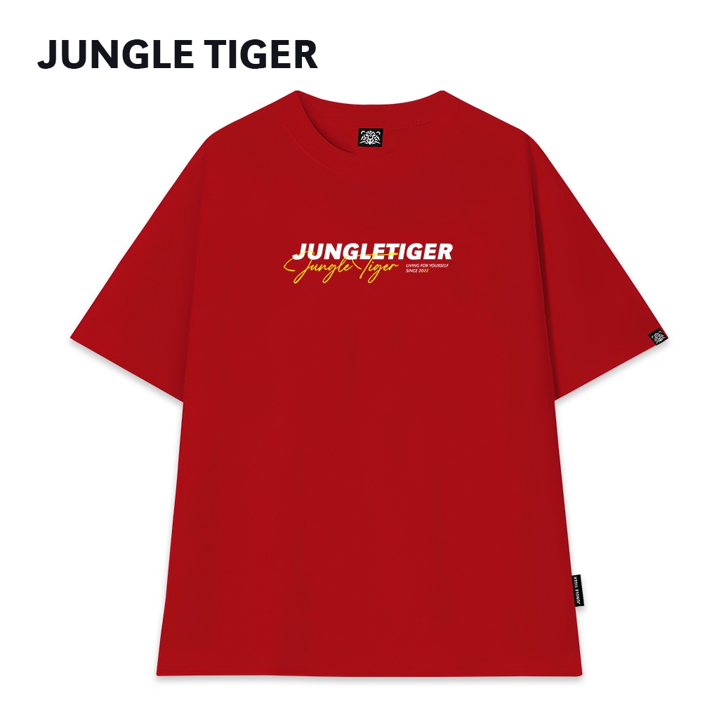 Áo thun localbrand unisex nam nữ jungle tiger basic tee - jt8317 đỏ